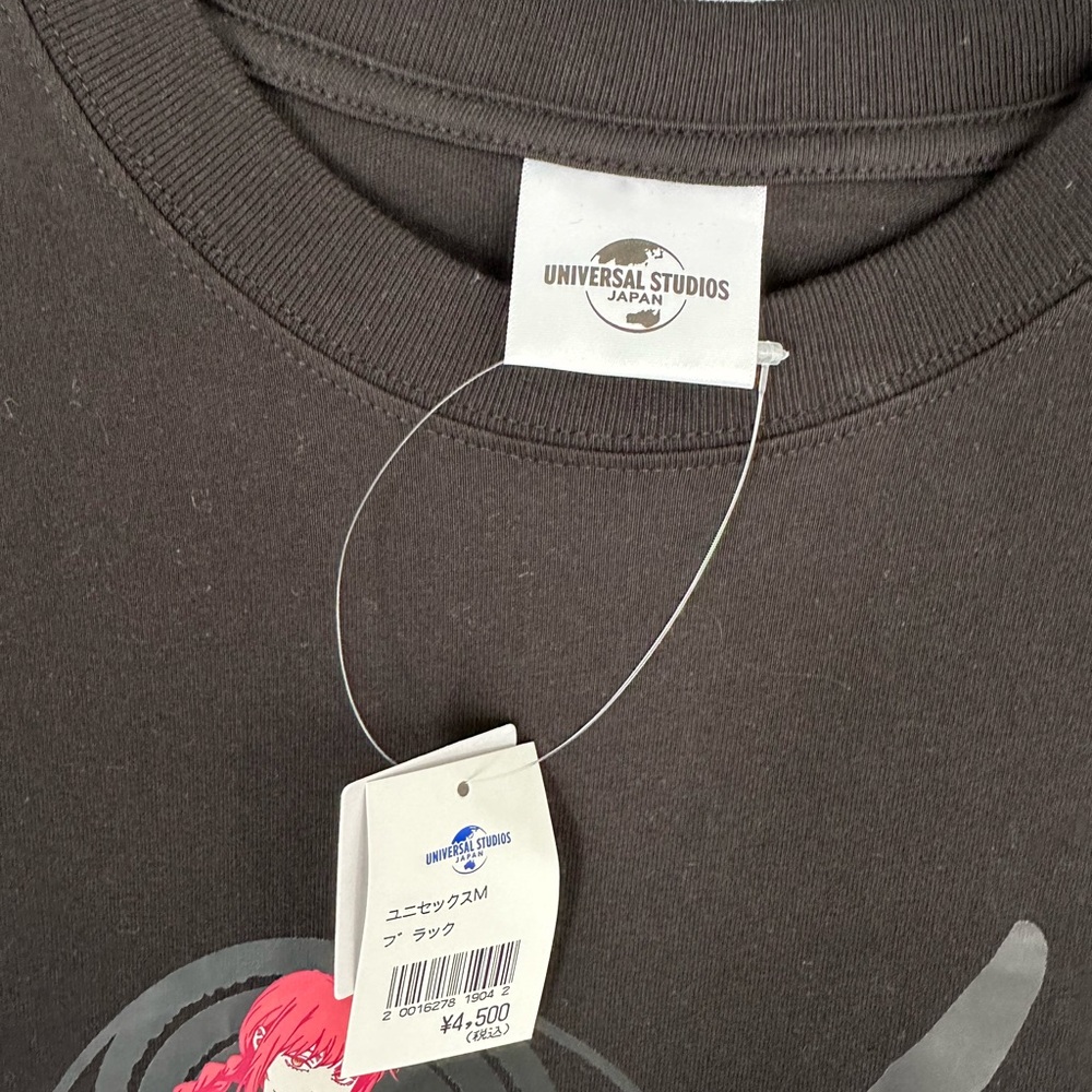 NWT Chainsaw Man Anime T-Shirt from Universal Studios Japan - Unisex M Black - Picture 8 of 10